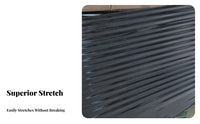 Black Stretch Film Sturdy Black Plastic Film Stretch Wrap Roll Puncture Resistant Moving Wrap Sturdy Duty for Shipping, Storage
