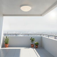 Flame Retardant Round Ceiling Light Shade Easy Installation Dome Lampshade Simple Design for Hallway, Balcony, Corridor