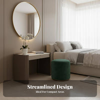 Light Luxury aesthetic Vanity Set with Lighted Mirror and Stool Minimalist Design Dressing Table Storage Drawers Makeup Desk for Women, Adults, Homeowners, Apartment, Home, Walk-in Closet