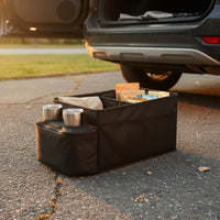 Heavy Duty Car Trunk Organizer Large Capacity Foldable Trunk Organizer Portable Foldable Car Storage Bin Reinforced Handles for Families, Road Trips, Grocery Shopping