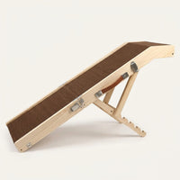 Dog Ramp for Bed and Sofa with Adjustable Height, Portable Foldable Pet Steps for Small Sturdy Home Furniture Access for Elderly Pets