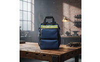 Electrician Tool Backpack Oxford Textile Large Capacity Tool Backpack Wear Resistant for Maintenance Workers, Repair Technicians, Electrical Work