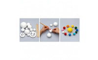 Solar System Model Kit DIY Solar Model Set Easy to Color Toy for Kids, Teachers