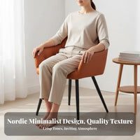 Light Luxury Design Velvet Vanity Chair Multi-Purpose Upholstered Dining Chair Comfortable Upholstery Modern Lounge Armchair Ergonomic Backrest for Design Enthusiasts, Interior Decorators, Beauty Salon, Bedroom, Reading Nook, Office