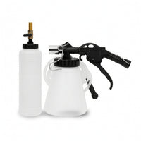Universal Brake Fluid Change Tool with Refill Bottle Quick Pneumatic Brake Bleeder Convenient Transparent for DIYers, Mechanics, Car Maintenance
