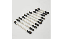 8 Pieces RC Car Tie Rod Kit Adjustable RC Link Rod Set for 1/10 R1001 R1002 R1003 Metal