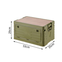 Space Saving Collapsible Car Storage Box Large Capacity Collapsible Car Crate Foldable Storage Box with Lid for Campers, Travel, Camping, Picnic
