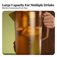 Heat Resistant Cold Water Kettle Food-Grade Material Large Capacity Plastic Jug Long-Lasting for Cafe Owners, Home Cooks, Cafes, Kitchen