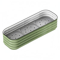 Rectangular Metal Planter Box Aluminum Alloy Self-Watering Planter Box for Roof