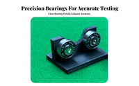2 Pieces Effortless 360-Degree Rotation Billiard Cue Straightness Tester Stainless Steel Bearings Pool Cue Straightness Tester Universal Fit