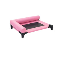 Breathable Elevated Dog Bed Lightweight Pet Cot with Bolsters Comfortable Dog Cot Long-Lasting for Dogs, Pets, Cats, Indoor