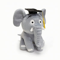 Stuffed Elephant with Graduation Cap Commemorative for Study Room, Students