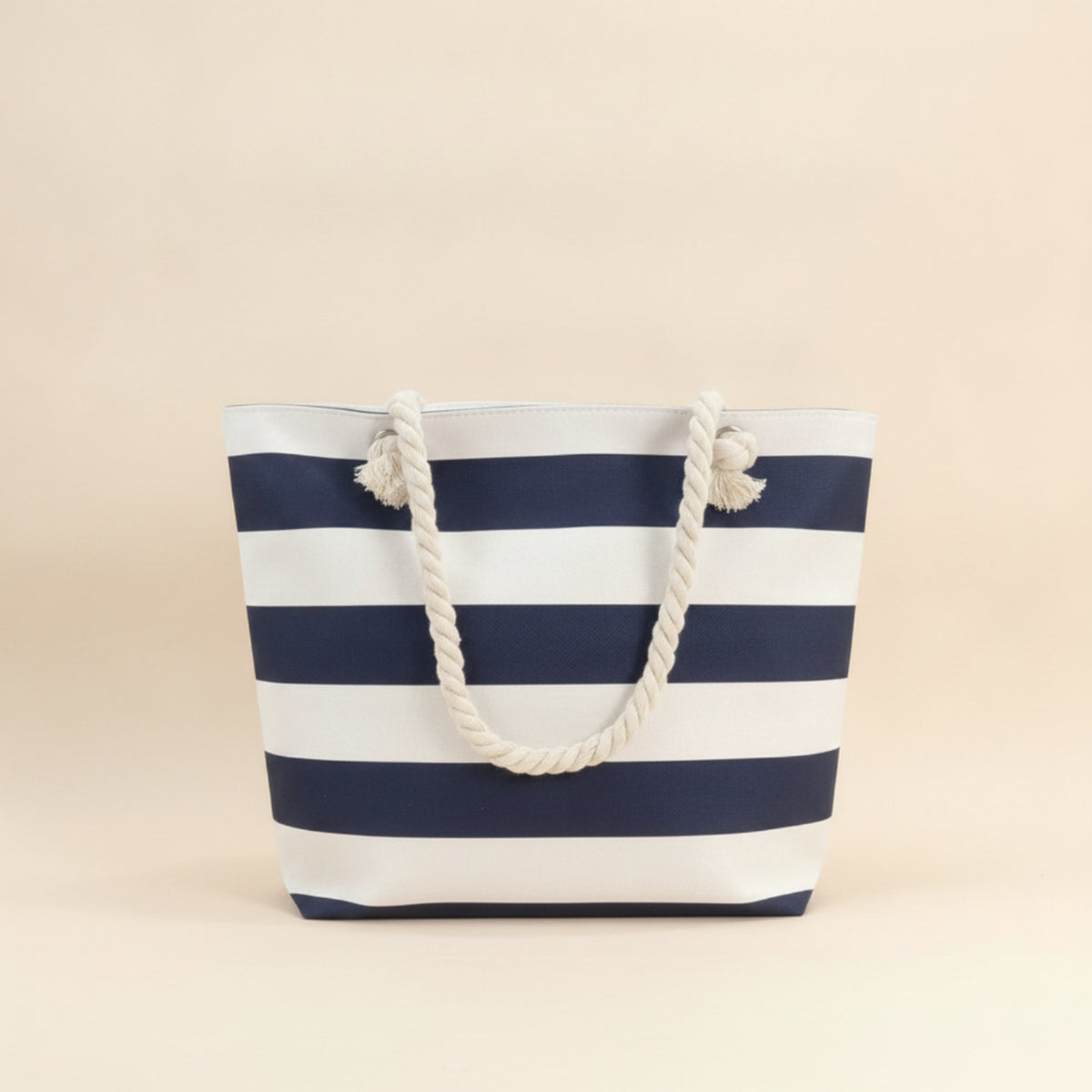 Striped Canvas Beach Bag Reusable Striped Canvas Tote Bag Waterproof Textile