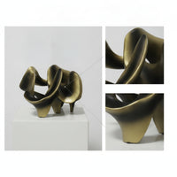 Tabletop Sculpture Lustrous Hollow Sculpture Minimalist for Bookshelf