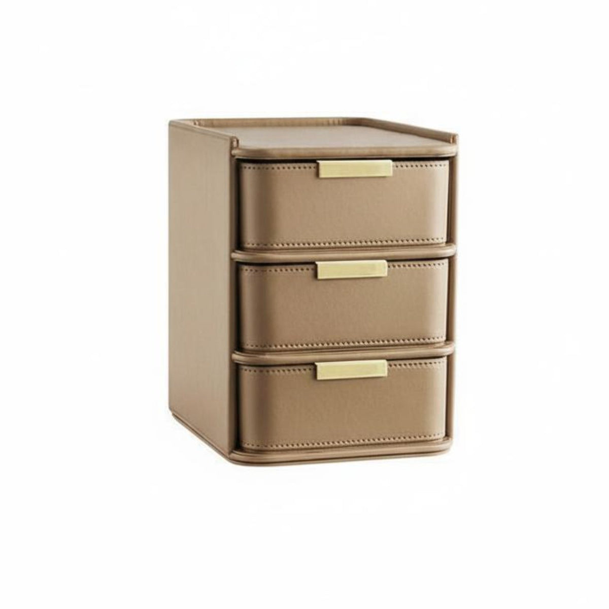 Multimulti-tier textile Makeup Chest Drawer Japanese-inspired aesthetic Countertop Makeup Case for Bathroom