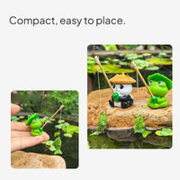 Resin panda figurine for aquarium