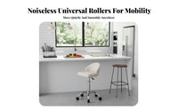 Padded Seat Adjustable Rolling Stool Ergonomic Back Support Swivel Stool with Backrest Locking Casters Seating Furniture Heavy Duty for Commercial Personnel, Professionals, Kitchen, Not Includedice, Reception Area, Workshop