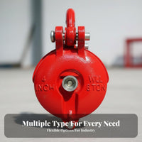 Anti-Drop Latch Heavy Duty Lifting Pulley High Load Capacity Swivel Lifting Pulley Long-Lasting Steel Construction Heavy Duty Snatch Block 360 Degree Rotation for Industrial Workers, Warehouse Personnel, Marine Applications, Warehouses, Workshops