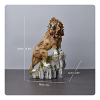 Resin Lion Figurine Ornamental Ornament Collectible