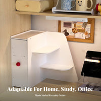Corner storage rack Space Saving Storage Rack Tiered Design for Study Room, Bedroom