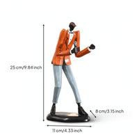 Musician Figurine Artistic Musician Statue with Artfully Shaped Sculpture for Jazz Fans, Living Room, Bookshelf