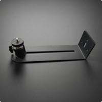 Wall Mounted Display Device Holder Bracket Slotted Arm Single Hole Display Device Holder Mount in Black