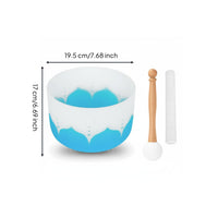Stress Relief 432hz Healing Bowl 8 Inch Crystal Singing Bowl for Meditation Practitioners, Mindful Movement Enthusiasts