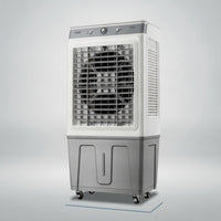 Evaporative Air Cooler with Wheels Wheeled Evaporative Air Cooler Three-Speed Oscillating for Workshop, Factory