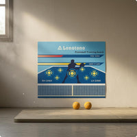 Printed Pickleball Training Wall Decal Rectangular Sports Gear Residueno-Residue Exercise Aid