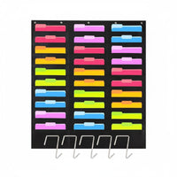 30 Pockets Multifunction 30 Pocket File Organizer Large Capacity Door Hanging File Bag Easy to Organize Storage Item Space Saving for Teachers, Office Workers, Classroom