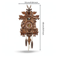Rustic Cuckoo Clock Vintage Cuckoo Clock with Pendulum Traditional Analog for Collectors