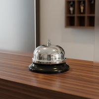 Call Bell with Metal Dome Shiny Reception Summoning Device Receptionists