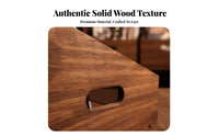 Vinyl Album Storage Box Large Capacity Wooden LP Album Box Vintage Design