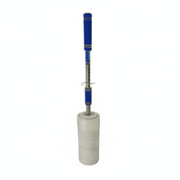 Long Handle Stretch Wrap Dispenser Easy to Use Manual Stretch Wrap Dispenser Labor-Saving Telescopic Film for Logistics Personnel