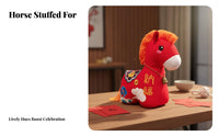 Year of the Horse Symbol Doll Good Luck Symbol Year of the Horse Stuffed Ie Blessing Souvenir Festive Atmosphere