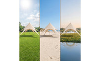 Canopy Tent Hexagonal Canopy with Side Panels 6-Sided Upscale Camping Tent for Campers, Camping Aficionados, Picnics, Beach