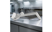 Aluminum Alloy Barbecue Scraper Smooth Finish Bbq Scraper White Grip End for Griddle