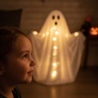 Halloween Ghost Decoration Light up Glowing Ghost Spooky Stable for Homeowners, Porch, Haunted House