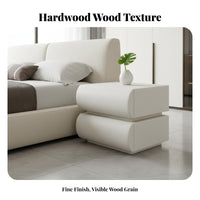Italian Inspired Half-Moon Accent Table Minimalist Design Half-Moon End Table Curved Shape Nightstand Modern design for Apartment Dwellers, Homeowners, Students, Guest Room, Small Spaces, Office