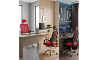 Office Chair with Adjustable Headrest Comfortable Ergonomic Office Chair High-Back Furniture for Students, Study Room