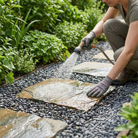 Irregular Stepping Stones Garden, Multi-Color Stone Slabs for Garden Pathways, Weather Resistant Outdoor Paving, Slip Resistant Lawn Stepping Stones