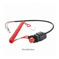 Metal Terminals Outboard Engine Kill Switch Replacement Part Emergency Stop Switch Long-Lasting Waterproof