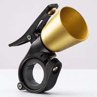 Water-Resistant Bike Bell with Clamp Mount Compact Manual Sound Bike Bell Easy to Install Slim for Commuters, Kids, Commuter Bikes
