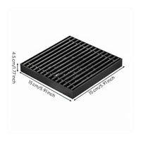 Rust-Resistant Anti-Odor Drain Cover Heavy Duty Removable Drain Grate Fast Drainage for Outdoor, Balcony, Bathroom