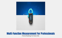 Smart Voice Digital Multimeter, High Current, Rechargeable, AC/DC Overload Protection, Adjustable Display, Automotive Detection