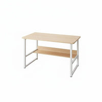 Integrated shelf unit Desk with Hutch Modern Design Computer Table Multi-Functional Workstation Ample Storage for Students, Teenagers, Home Workers, Bedroom, Study Room, Dormitory