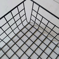 Bathroom Storage Baskets with Handle for Under Sink Organization, Metal Wire Rack for Kitchen and Cabinets, Iron