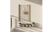 Wall Grid Plant Holder Creative Wall-Mounted Display Shelf Space-Saving Wall-Mounted Plant Shelf for Kindergarten, Living Room, Balcony