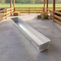Livestock Feeding Trough Rectangular Livestock Trough Rust-Resistant Sheep Feeder for Cattle, Farmers, Farm, Pasture, Stable