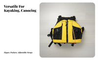 Kayaking Buoyancy Aid Long-Lasting Oxford Material Kayaking Safety Vest Adjustable Boating Vest Lightweight Design Buoyancy Aid